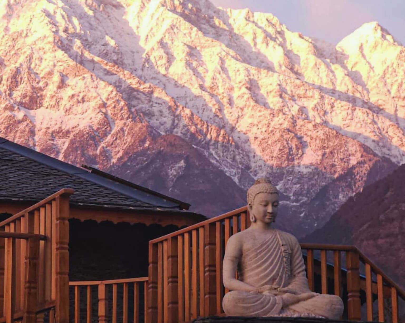 Amidst the mystical vibes of the Himalayas.